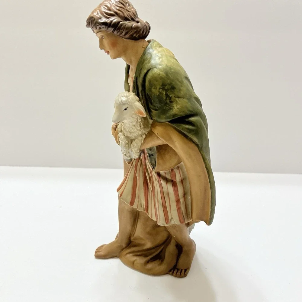 Christmas Grandeur Noel Nativity Shepherd Replacement Figure Hand Painted 1999